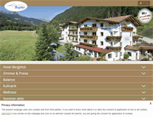 Tablet Screenshot of hotelbergblick.com